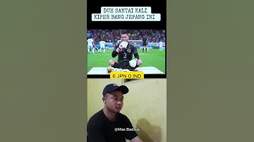 Kiper jepang malah ngopi dan nyantai saat bantai indonesia 0 6#shorts