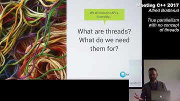 True parallelism, with no concept of threads - Alfred Bratterud - Meeting C++ 2017