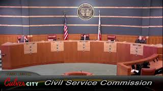 Culver City Civil Service Commission 10/02/24