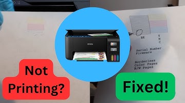 Epson EcoTank 2400 PRINTER HEAD Cleaning - Not Printing Black or Color FIXED! Step-By-Step Tutorial