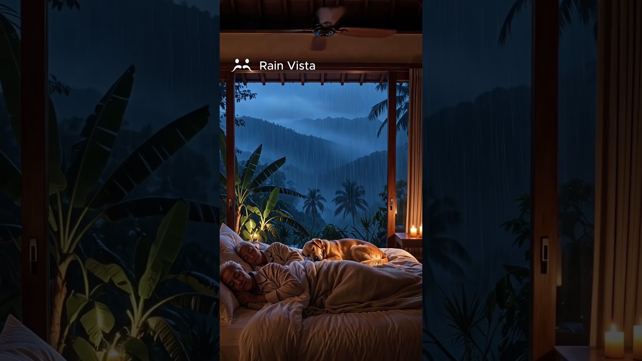 Falling Asleep in a Rainy Jungle Villa 
