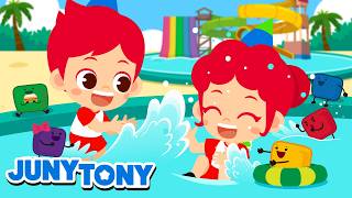 Taman Air Fun Fun 🏊 | Lagu Marshmallow untuk Anak-anak | JunyTony Bahasa Indonesia