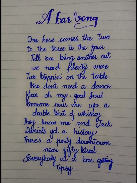 Shaboozey ~ A Bar Song (Tipsy) lyrics #shorts