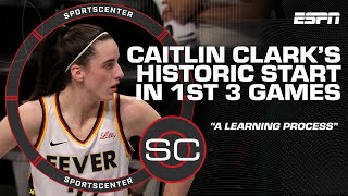 Caitlin Clark matches Sue Bird, Candace Parker numbers despite Fever's winless start | SportsCenter