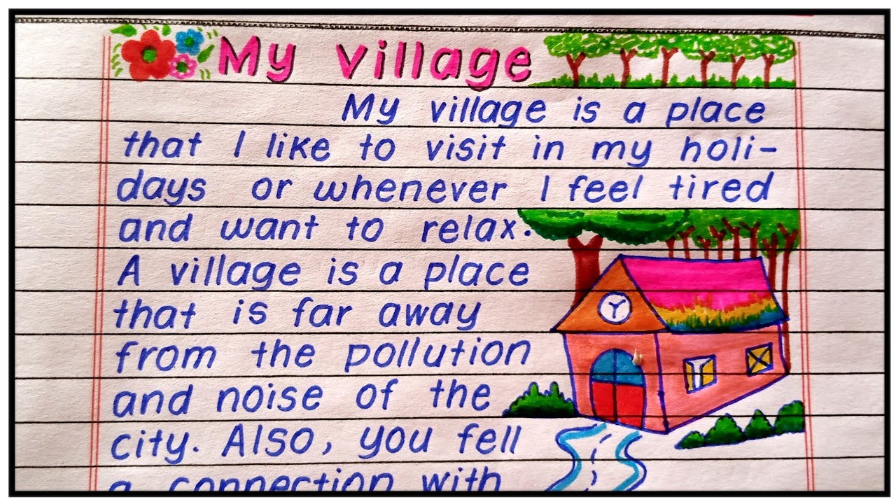 our village essay in english