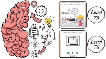 Brain Test : Level 75 , 76 – How to Solve? (Walkthrough)