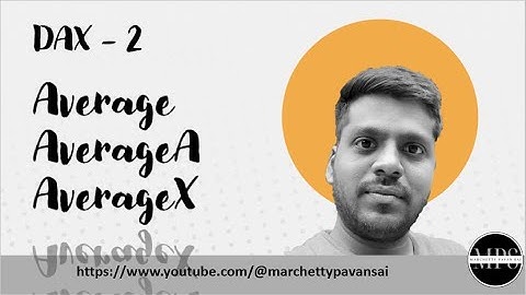 DAX | POWER BI | Aggregation | Average , AverageA and AverageX Functions