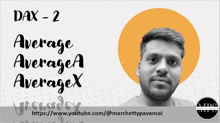 DAX | POWER BI | Aggregation | Average , AverageA and AverageX Functions