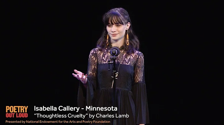 Poetry Out Loud: Isabella Callery recites "Thought...