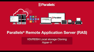 Parallels Remote Application Server (RAS) - RDSH & VDI Local Storage Distribution