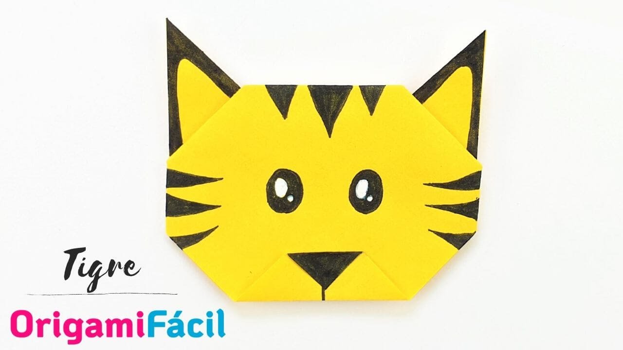 🐯 Tigre de papel Aprende a hacer animales de origami YouTube