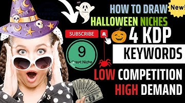 4 Profitable Amazon KDP Profitable Keywords: How To Draw Halloween #KDP #KDPKeywords