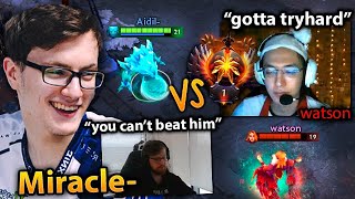 How MIRACLE absolutely destroyed TOP 1 Rank on STREAM with his best Hero