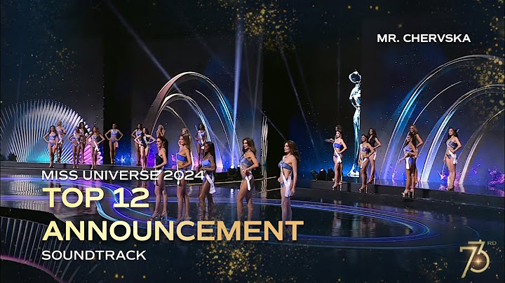 MISS UNIVERSE 2024 TOP 12 ANNOUNCEMENT SOUNDTRACK | Clear Version