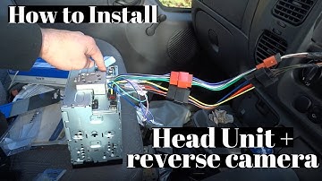 How to Install a Reverse Camera & Head Unit in a Van | Ford Transit Van Build #2