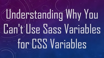 Understanding Why You Can