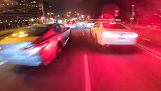 San Francisco Night ride with Jesse of the Bay Area and the crew that split lanes and rides fast.