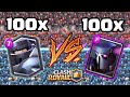 100 Mega Caballeros VS 100 P.E.K.K.A.S.   Quién gana?