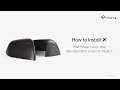 Model Y Installation Guide - Real Carbon Fiber Side View Mirror Covers