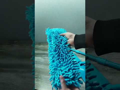 Швабра-полотер телескопическая с насадкой из микрофибры (Хозленд), видео 1