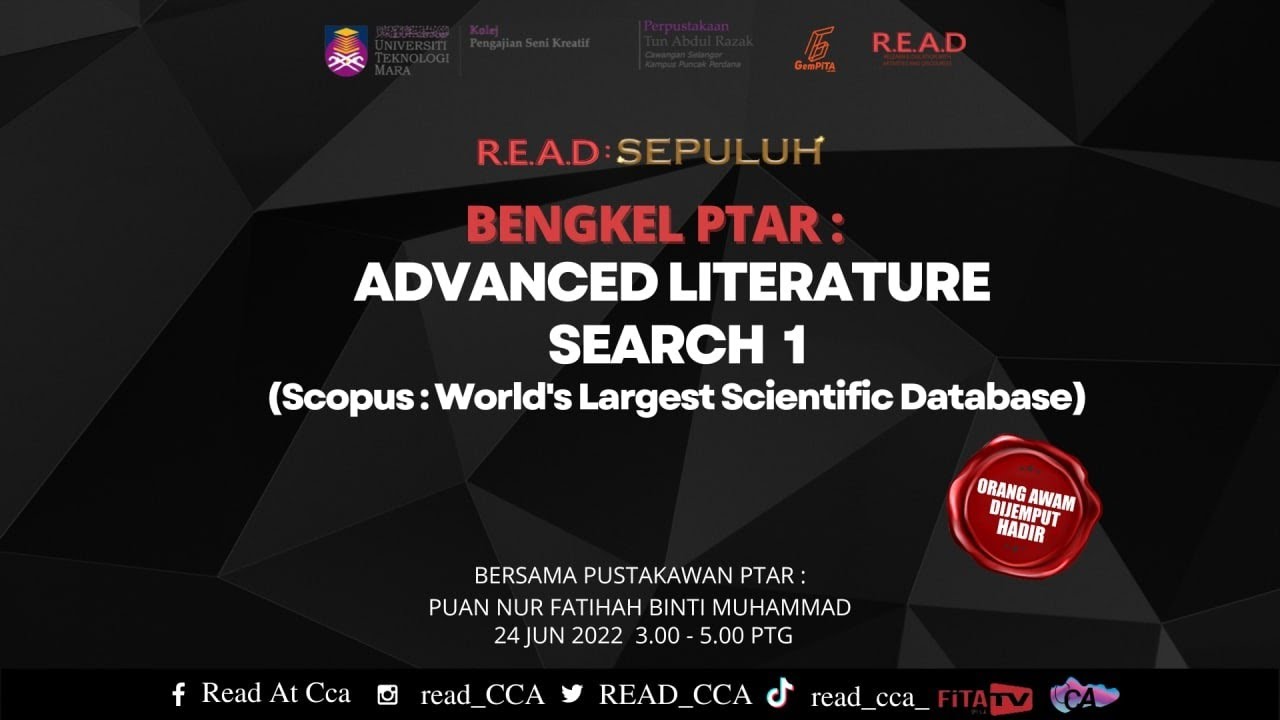 BENGKEL PTAR ADVANCED LITERATURE SEARCH I SCOPUS WORLD S LARGEST Bengkel ptar advanced literature search i scopus world s largest