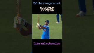Vaibhav Suryavanshi 144(42) Carnage! 😱🇮🇳