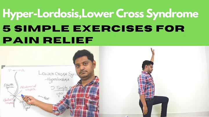 Hyperlordosis, LOWER CROSS SYNDROME:5 Simple Exercises For lower back pain relief in Telugu