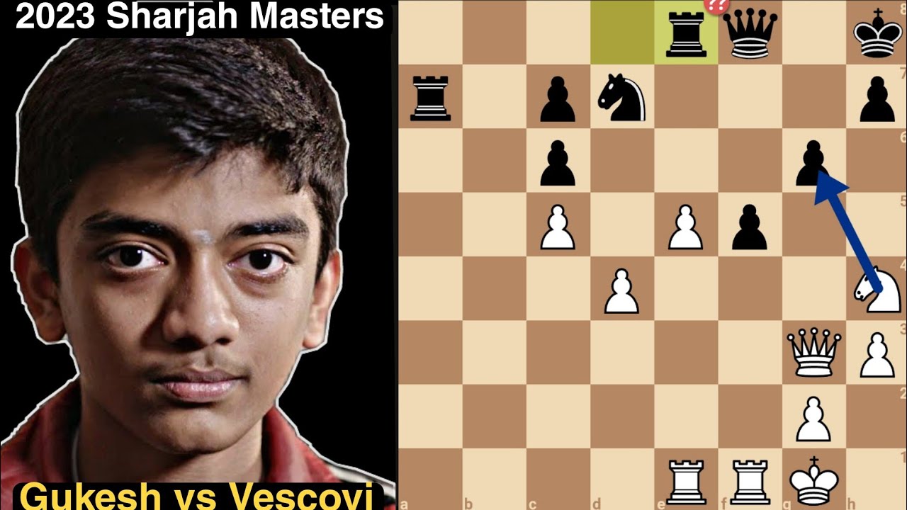 ChessBase India on X: D Gukesh (2732) - Giovanni Vescovi (2606) : 1-0  Gukesh scored a smooth win with the White pieces against the Brazilian GM.  In some ways, this was very