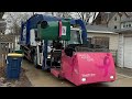 Pink Curotto Can Garbage Truck in Alleys - LRS Mack LR Heil Low Rider + More
