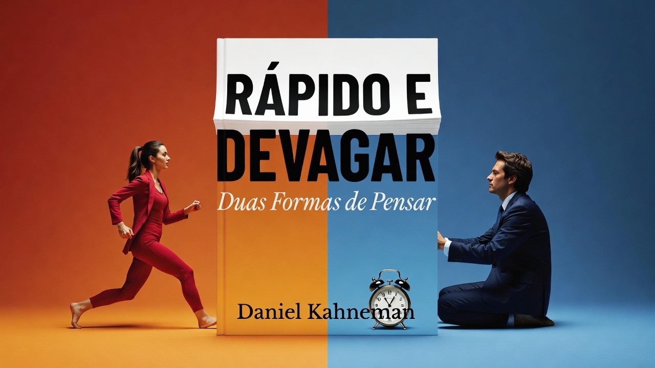 Livro em minutos: Rápido e Devagar - Resumo das Ideias de Daniel Kahneman 🧠⚡