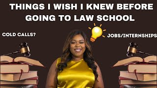 Things I Wish I'd Known Before Starting Law School | MUST WATCH!