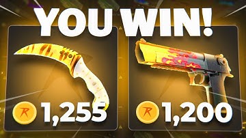 WE MADE AN ALL IN COMEBACK ON CSGOROLL CASE BATTLES!