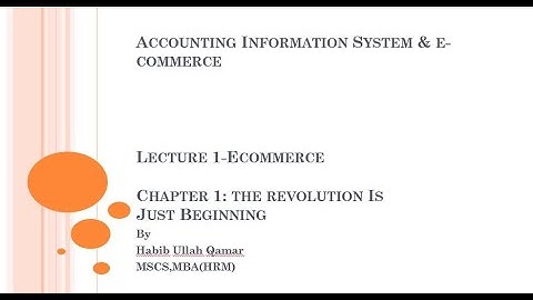 What is Ecommerce - A brief Introduction with definition (IT430 Short Lectures)