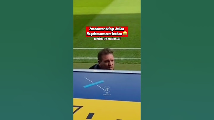 Zuschauer bringt Julian Nagelsmann zum lachen 😂