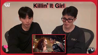 (Eng Subs) Jimin and Jungkook Reaction to Killin’ it Girl (solo version) by J Hope