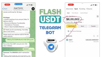 Flash USDT Sender Telegram Bot | 100% Working | Binance Flash USDT