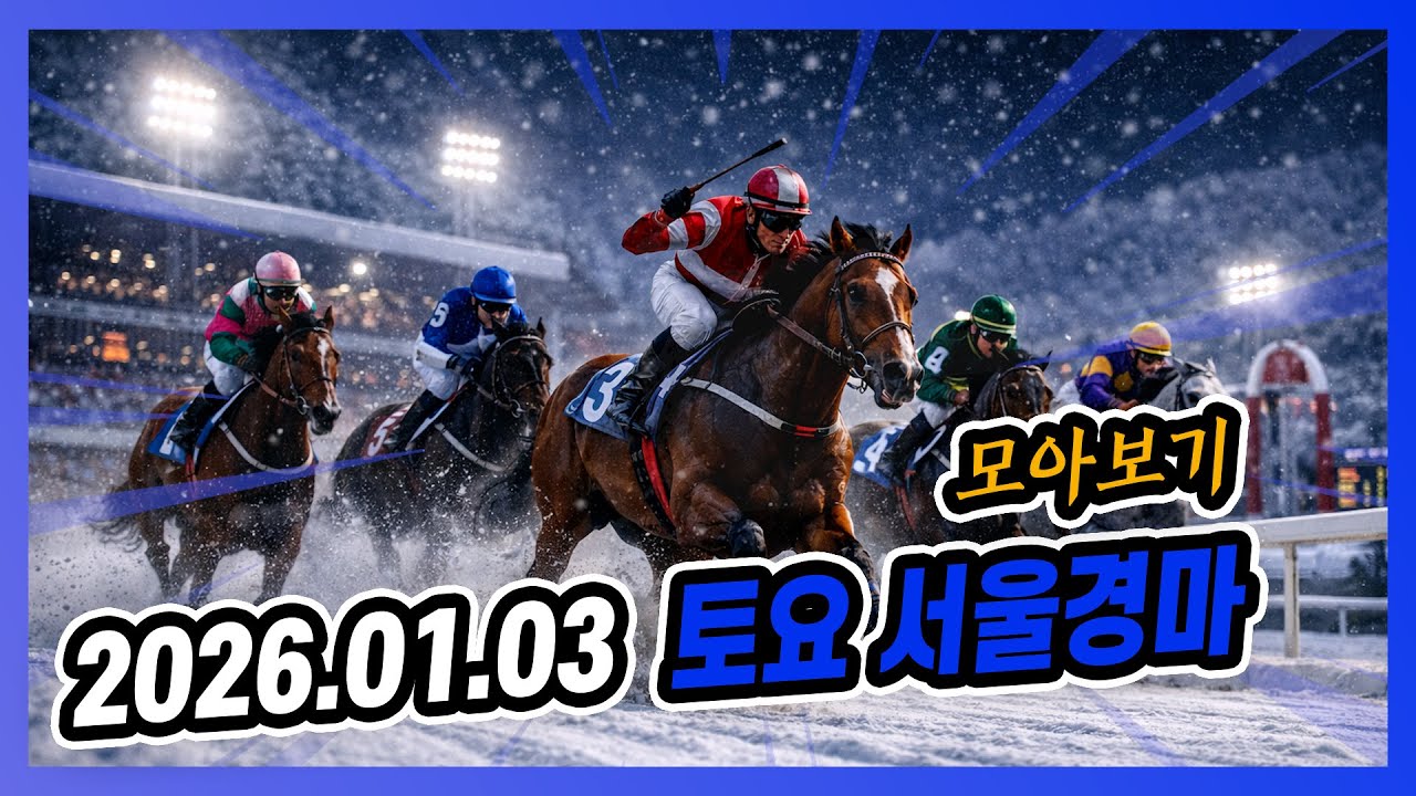 2025년 1월 3일 토요 서울경마 전체경주 모아보기
