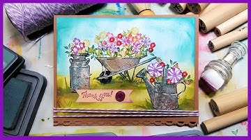 Scene Building // Faux Metal // Paper Piecing (Stamp School)