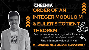 International Math Olympiad (IMO) Problem 1, 1978 | Cheenta