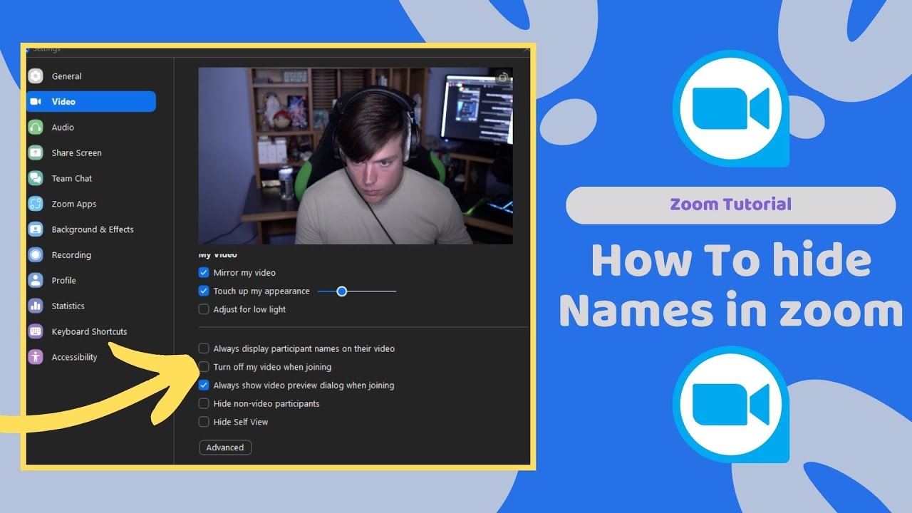 How To Hide Name In Zoom Meeting Attendee s And Host YouTube