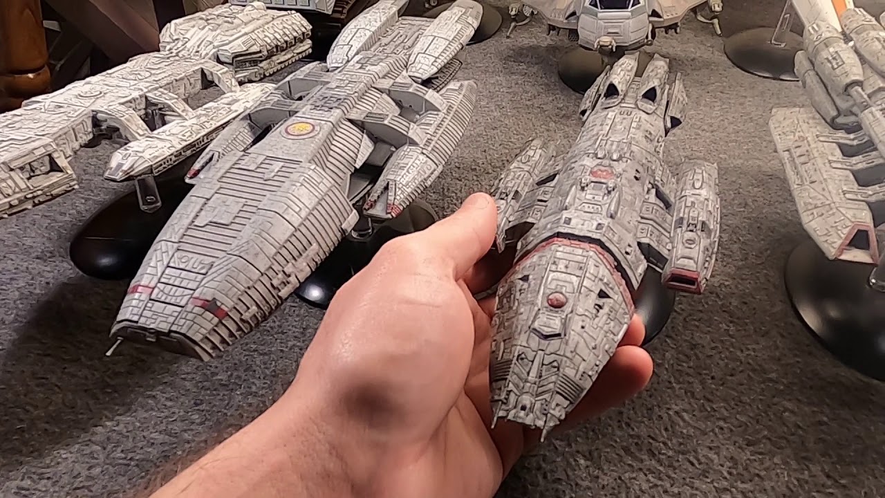 Complete Eaglemoss Battlestar Galactica Model Collection (Issues 120