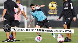 🐐Messi's Complete Training Session Before Ballon D'or Tribute Vs New York City!