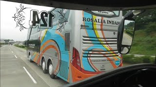 Haryanto 124 sprint bareng Double decker Rosalia indah