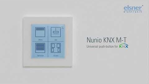 Universal Push-Button Nunio KNX M-T by Elsner Elektronik