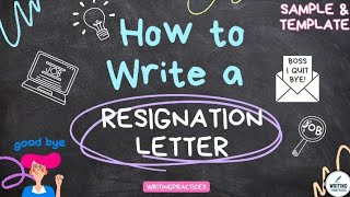 How to Write A Resignation Letter | DOs and DONTs | Writing Practices