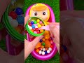 Satysfing ASMR | Magic Gum Balls in Bathtub Mixing & Rainbow Slime