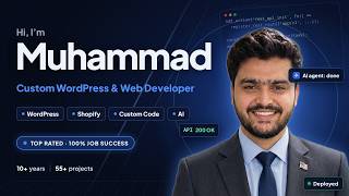 Full Muhammad D. | Custom WordPress & Web Developer | Shopify, AI Chatbots & APIs Update
