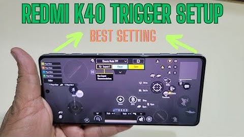 Redmi K40 Gaming trigger Setting How To Setup