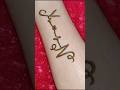 Couple letter henna tattoo design ❤️