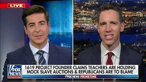 Senator Hawley with Jesse Watters on Fox News